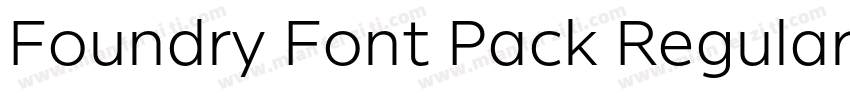 Foundry Font Pack Regular字体转换
